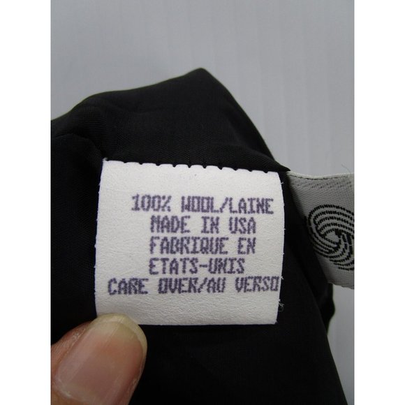 VINTAGE Anne Klein Skirt 10 Maxi Wool Slit Preppy USA Career NEW - Picture 9 of 10